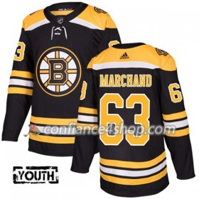 Adidas Maillot de Hockey Boston Bruins Brad Marchand 63 2017-2018 Noir Authentic - Enfant